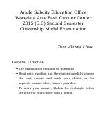 Second Semester Citizenship Model Examination.pdf
